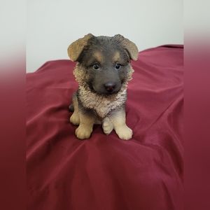 German Shepherd puppy statue